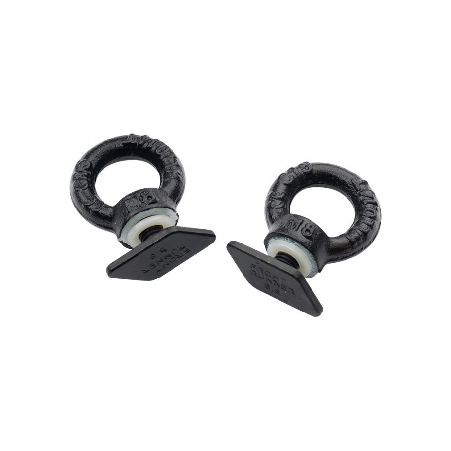 Montpellier4x4 | Front Runner Black Tie Down Rings / Eye Bolts for Tracks